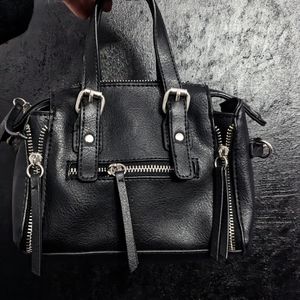 Faux leather mini bag
